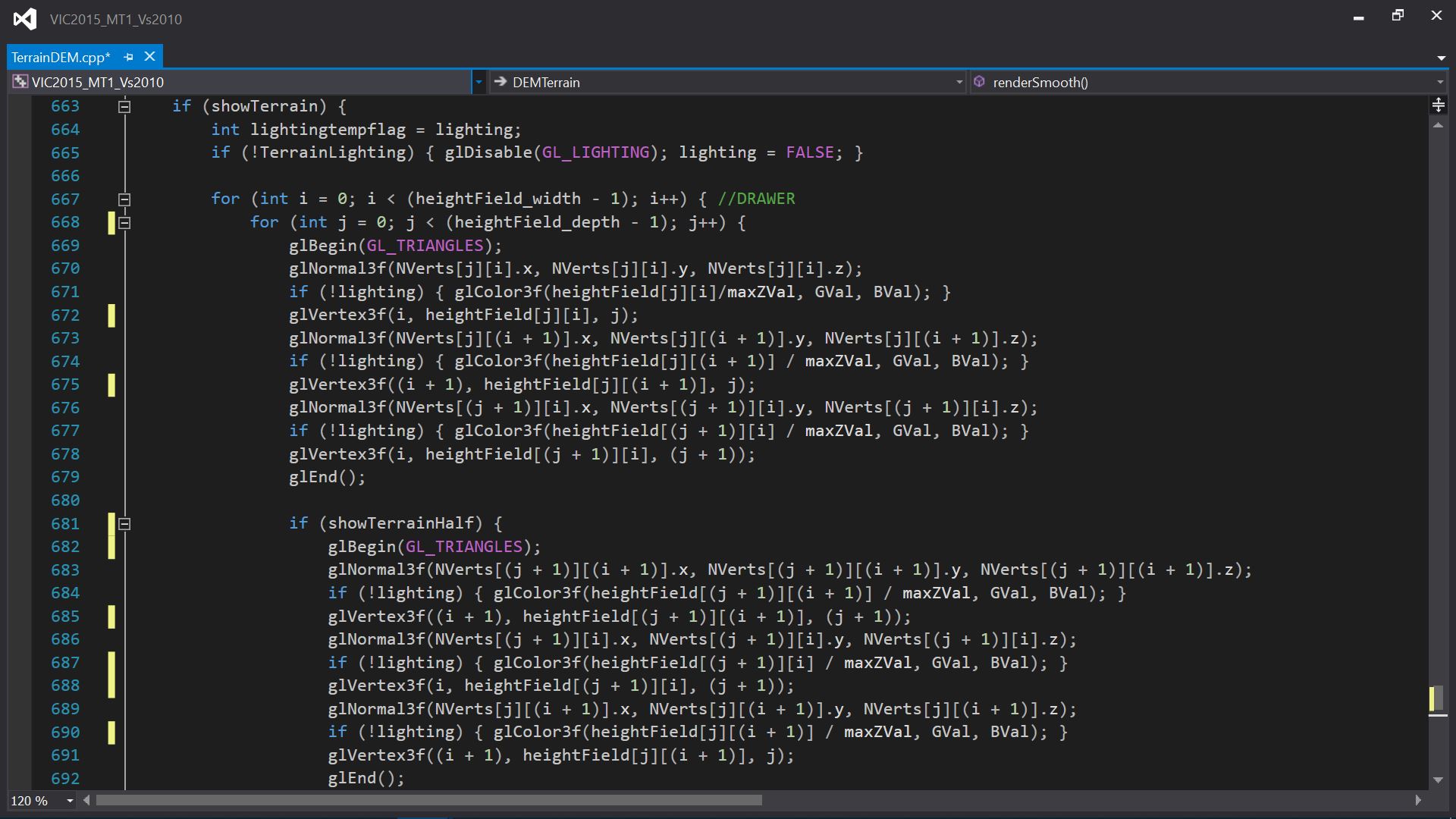 C++ function to create normals for triangles